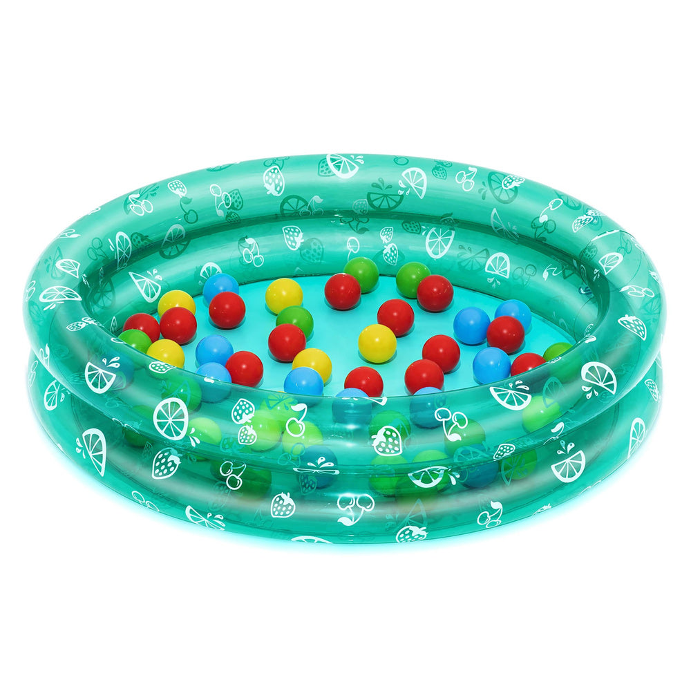 Aufblasbarer Gartenpool mit Bällen Bestway 51141 Transparent mit Punkten – Produktabbildung 2