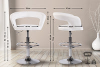 CLP 2er Set Barhocker Jaen Kunstleder – Produktabbildung 8