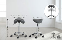 CLP 2er Set Arbeitshocker Reno Kunstleder – Produktabbildung 2