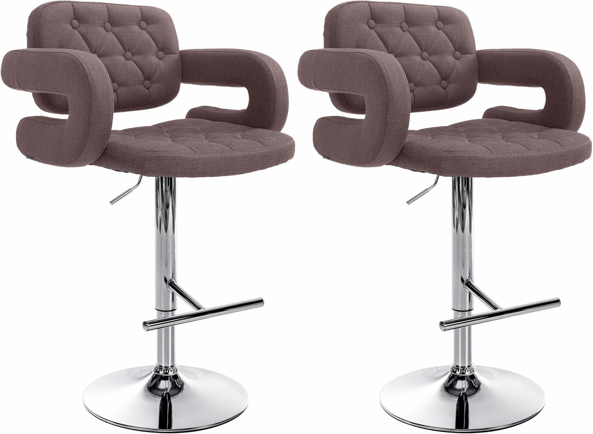 CLP 2er Set Barhocker Dublin Stoff C