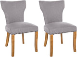 CLP 2er Set Esszimmerstuhl Zadar Stoff antik-hell – Produktabbildung 5