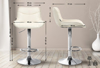 CLP Barhocker Vonore Stoff chrom – Produktabbildung 2
