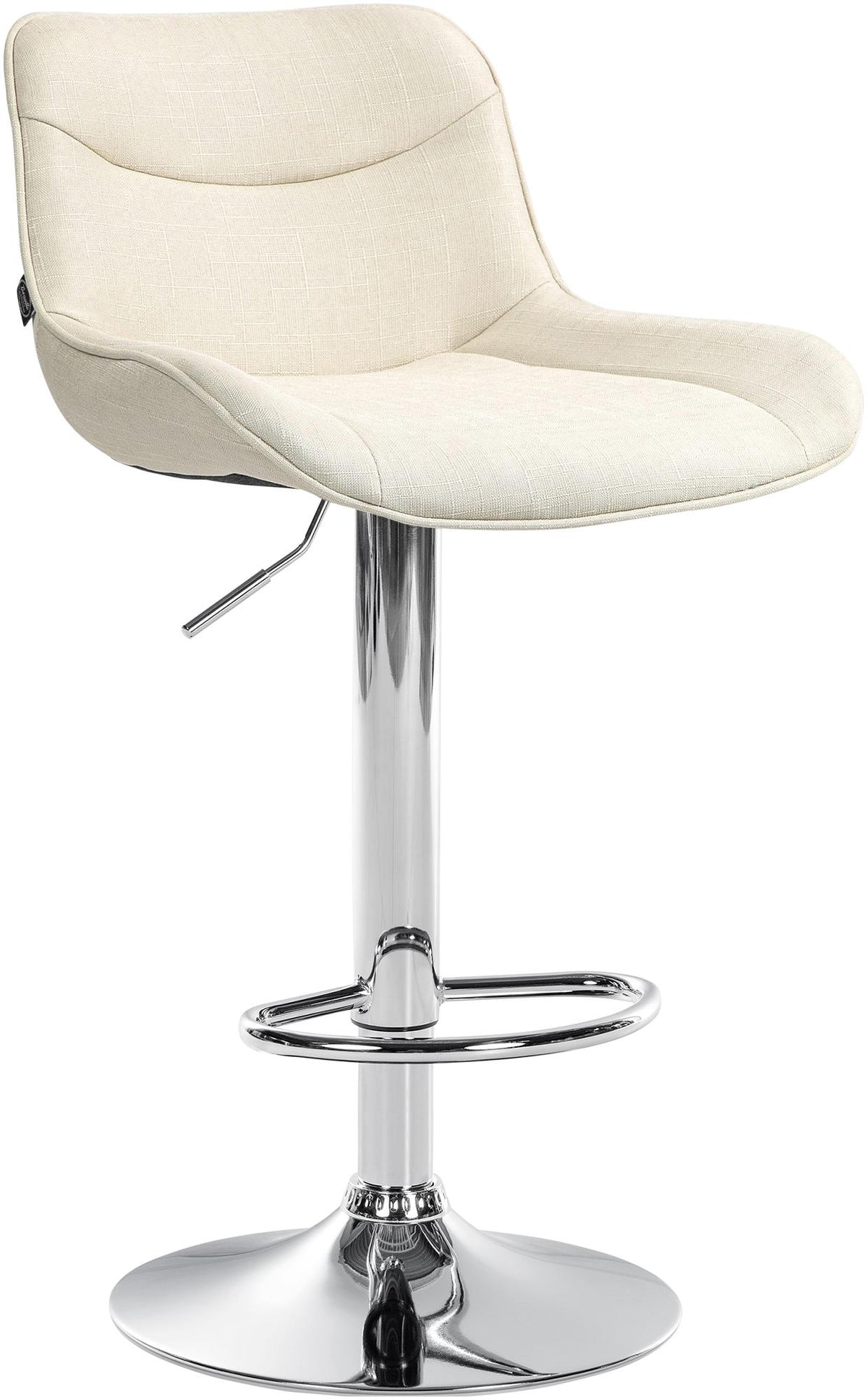 CLP Barhocker Vonore Stoff chrom