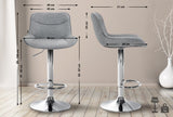 CLP Barhocker Vonore Stoff chrom – Produktabbildung 10
