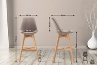 Barhocker Cannes Stoff Natura
