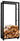 CLP Kaminholzständer Keri mit Rollen 25x60x125