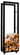 CLP Kaminholzständer Keri mit Rollen 25x40x125