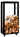 CLP Kaminholzständer Keri mit Rollen 25x40x80