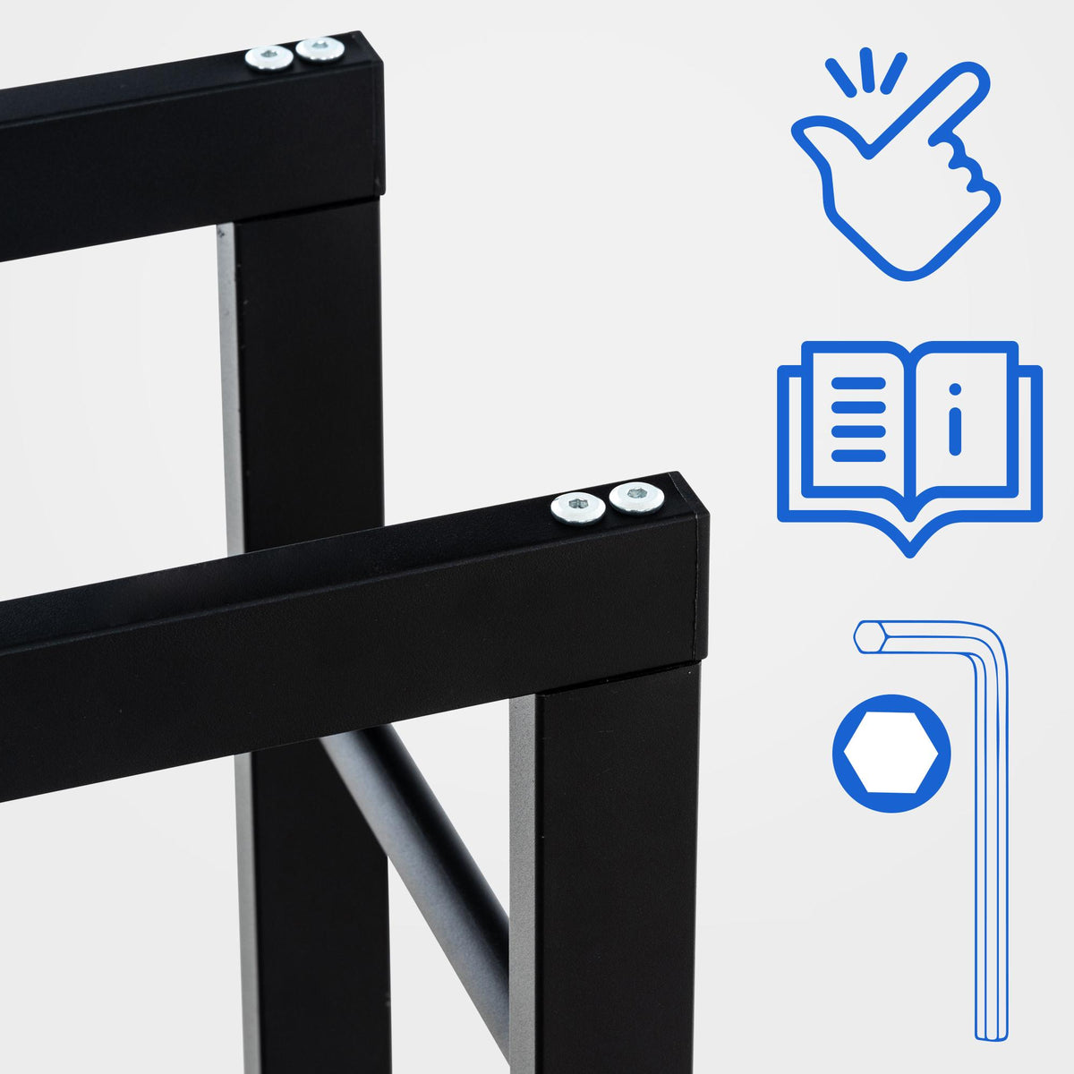 CLP Kaminholzständer Keri mit Rollen 25x40x80 – Produktabbildung 7
