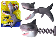 LEAN TOYS Haifänger-Beißspielzeug Frühlingsgrau