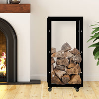 CLP Kaminholzständer Keri mit Rollen 25x40x80 – Produktabbildung 4