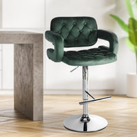 CLP Barhocker Dublin Samt chrom – Produktabbildung 3