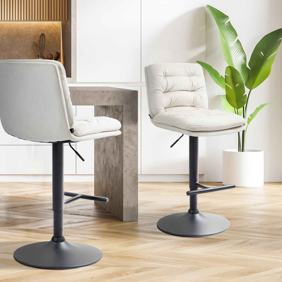 CLP Barhocker Damar Samt schwarz – Produktabbildung 3