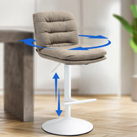 CLP Barhocker Damar Stoff weiß – Produktabbildung 10