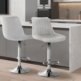 CLP Barhocker Toni Samt chrom – Produktabbildung 3