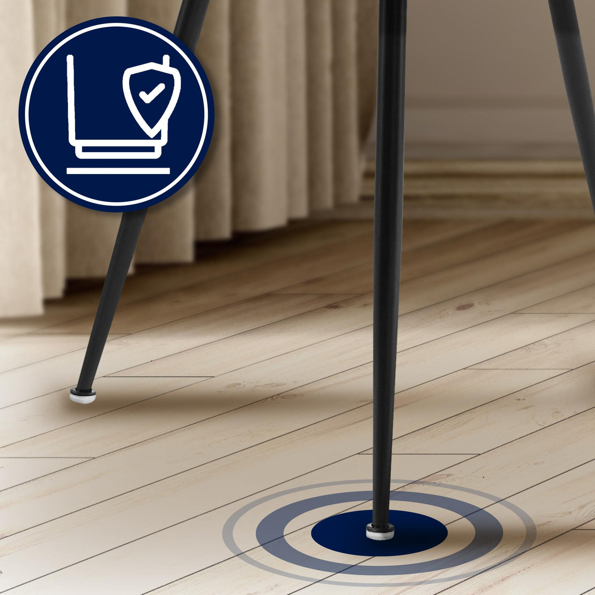 CLP Esszimmerstuhl Jaysie Samt – Produktabbildung 6