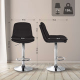 CLP Barhocker Laurel Stoff chrom – Produktabbildung 2