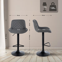 CLP Barhocker Kasson Kunstleder – Produktabbildung 2