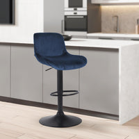 CLP 2er Set Barhocker Solon Schwarz Samt – Produktabbildung 3