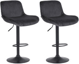 CLP 2er Set Barhocker Solon Schwarz Samt – Produktabbildung 8