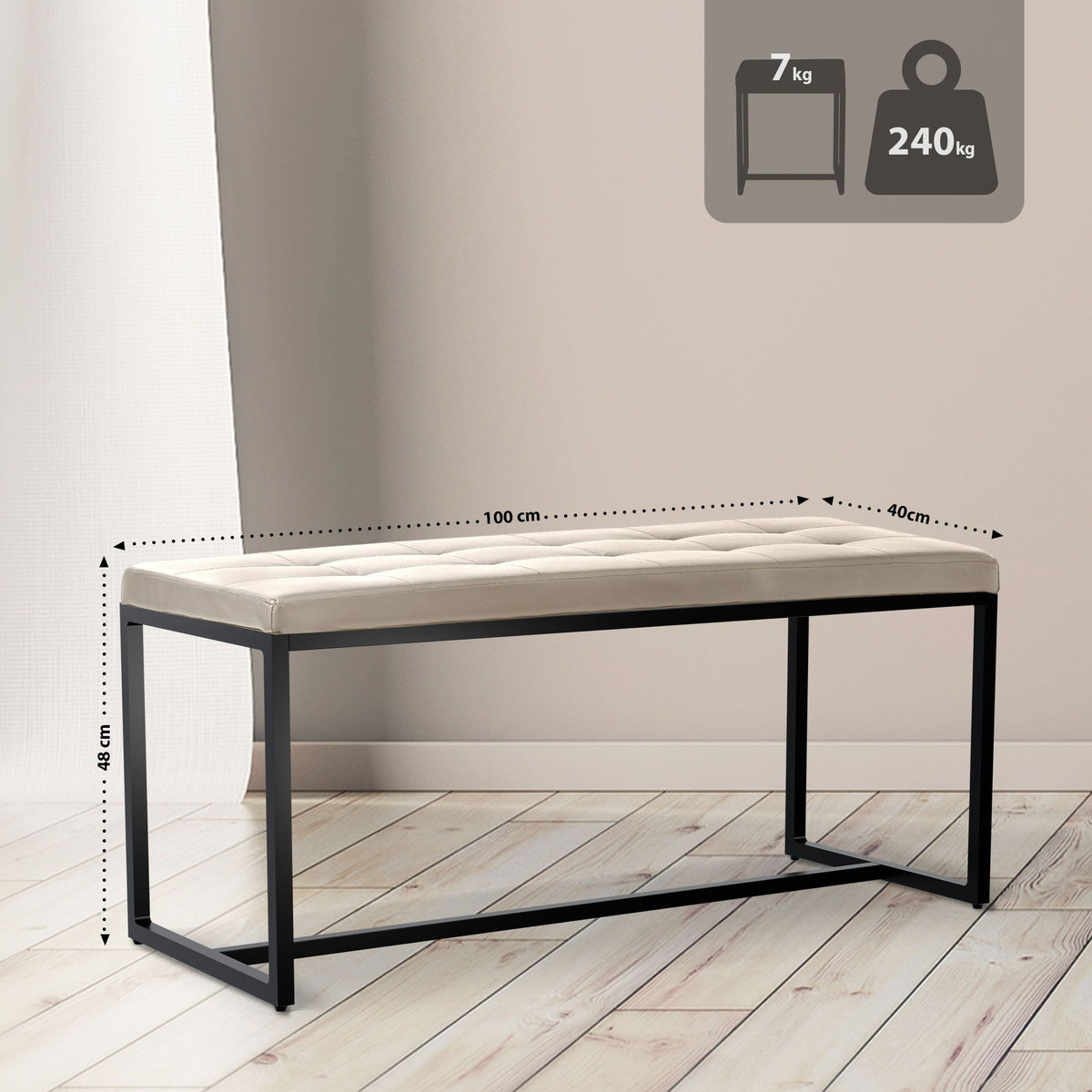 CLP Sitzbank Barci B Kunstleder – Produktabbildung 8