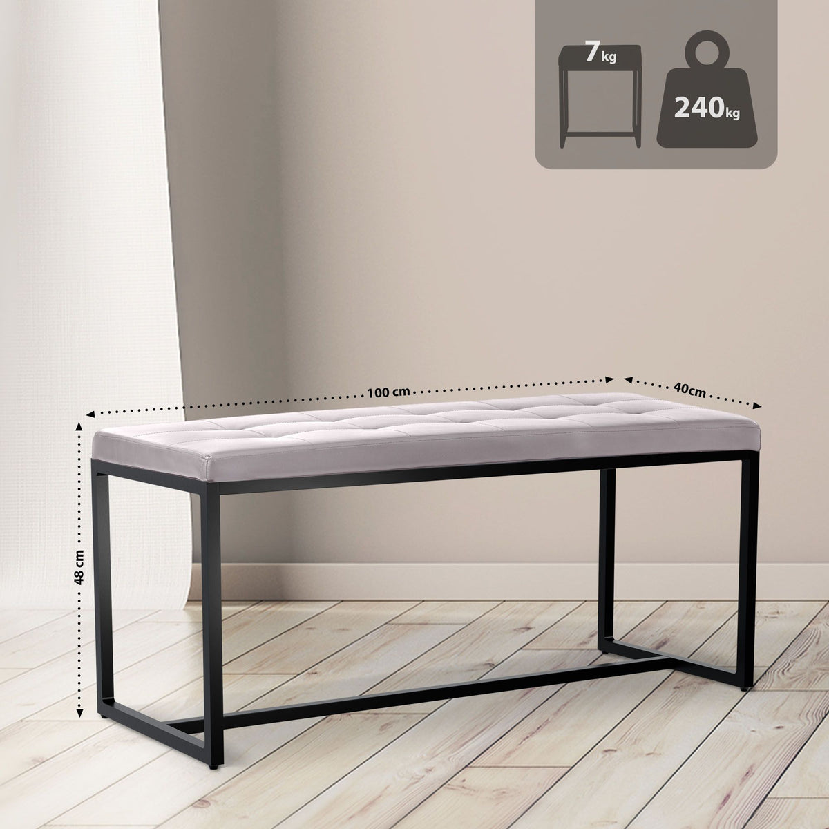 CLP Sitzbank Barci B Kunstleder – Produktabbildung 2