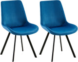 CLP 2er Set Esszimmerstuhl Lewes Samt – Produktabbildung 7