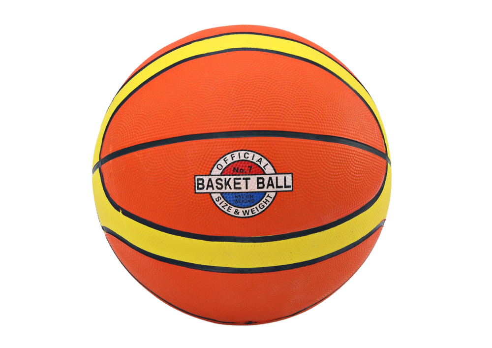 LEAN Toys Basketballball 7–9 Pfund Orange – Gelb Größe 7 – Produktabbildung 2