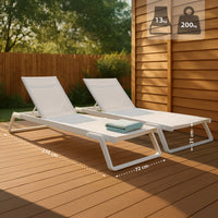 CLP 2er Set Sonnenliege Tropic – Produktabbildung 2