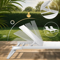 CLP 2er Set Sonnenliege Tropic – Produktabbildung 4
