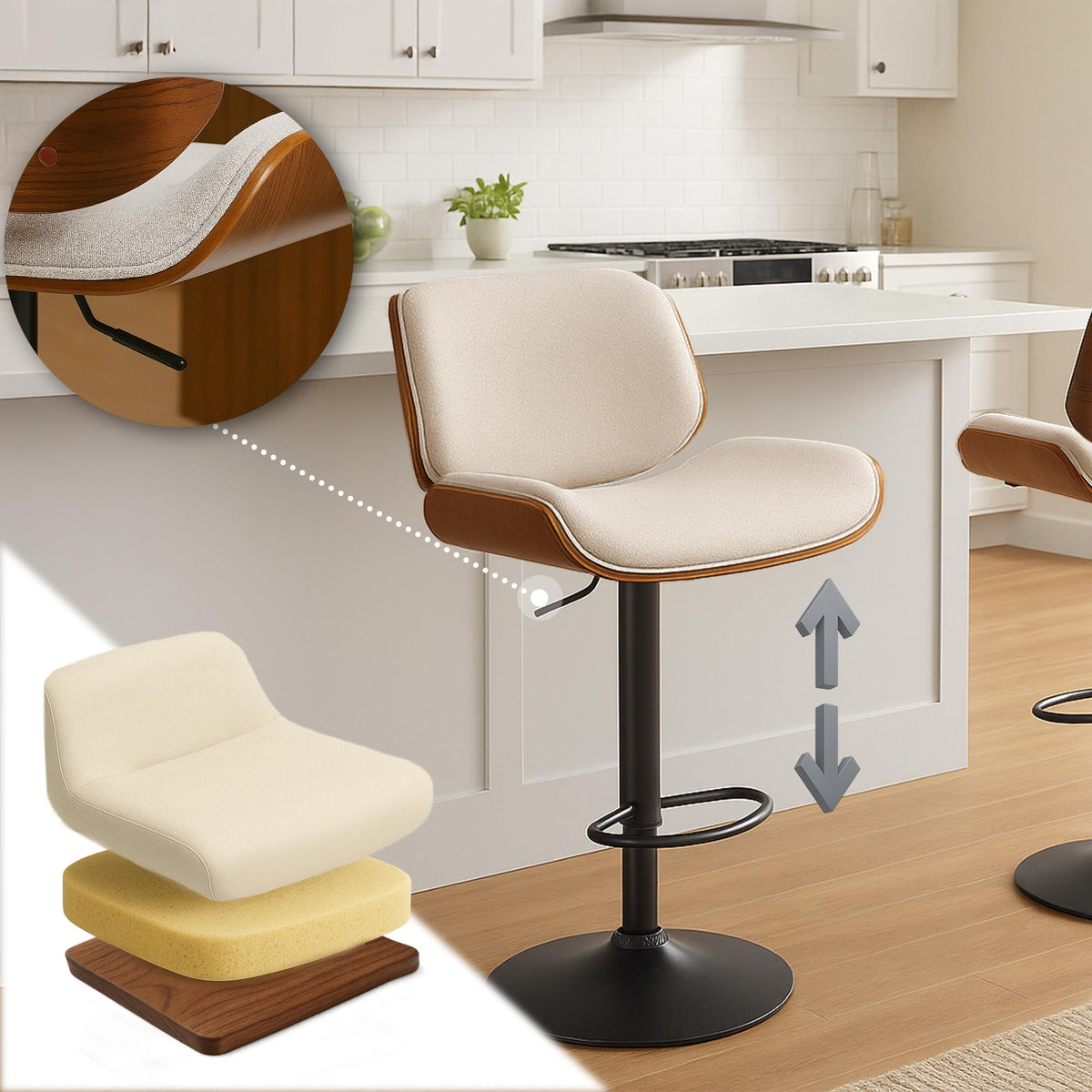 CLP Barhocker Beverley B Stoff – Produktabbildung 4