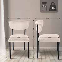 CLP 2er Set Besucherstuhl Gambell Samt – Produktabbildung 8