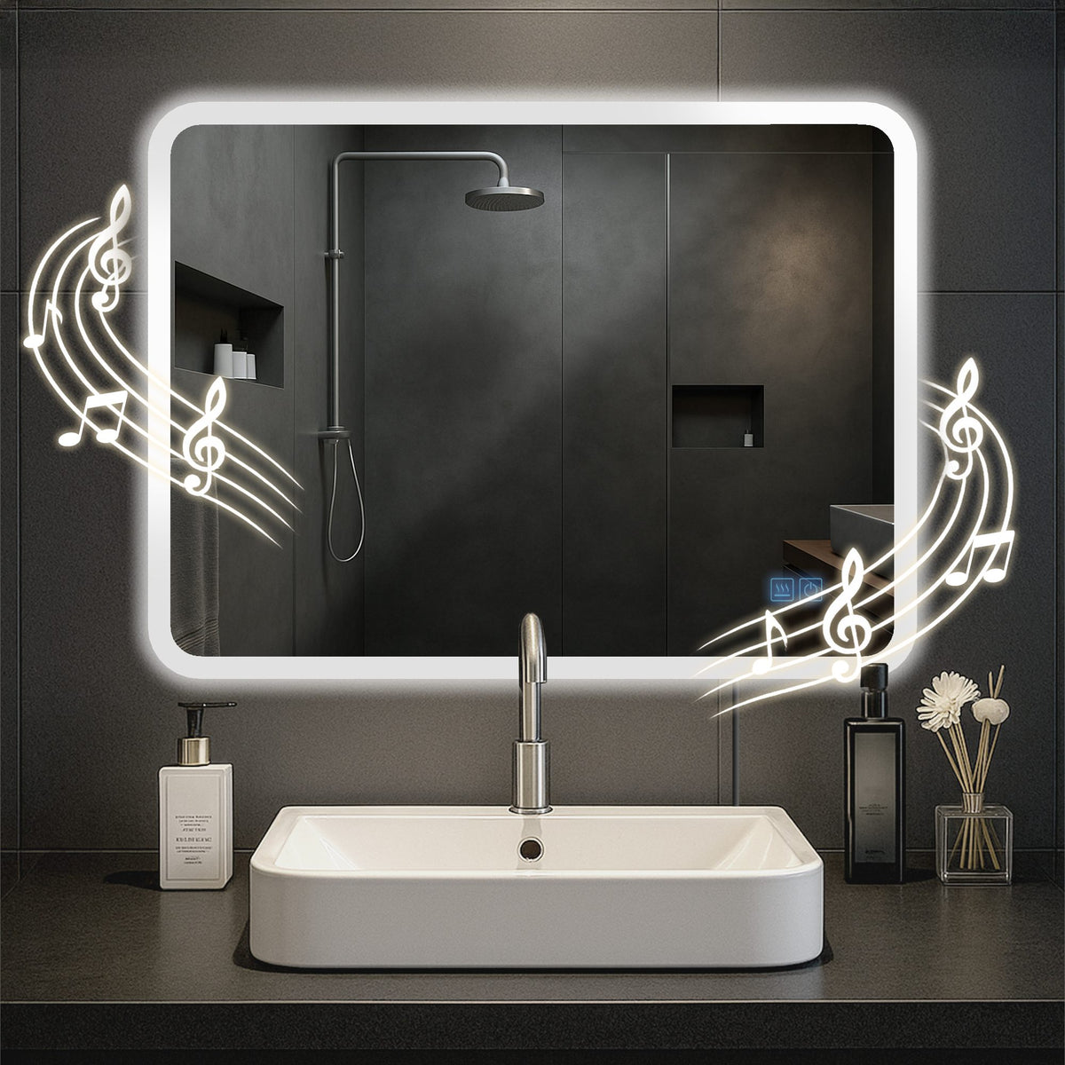 CLP Badspiegel Jericho mit Bluetooth