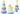 LEAN Toys Pyramiden-Entenpuzzle 12 Kreise 39 cm x 17,5 cm x 17,5 cm