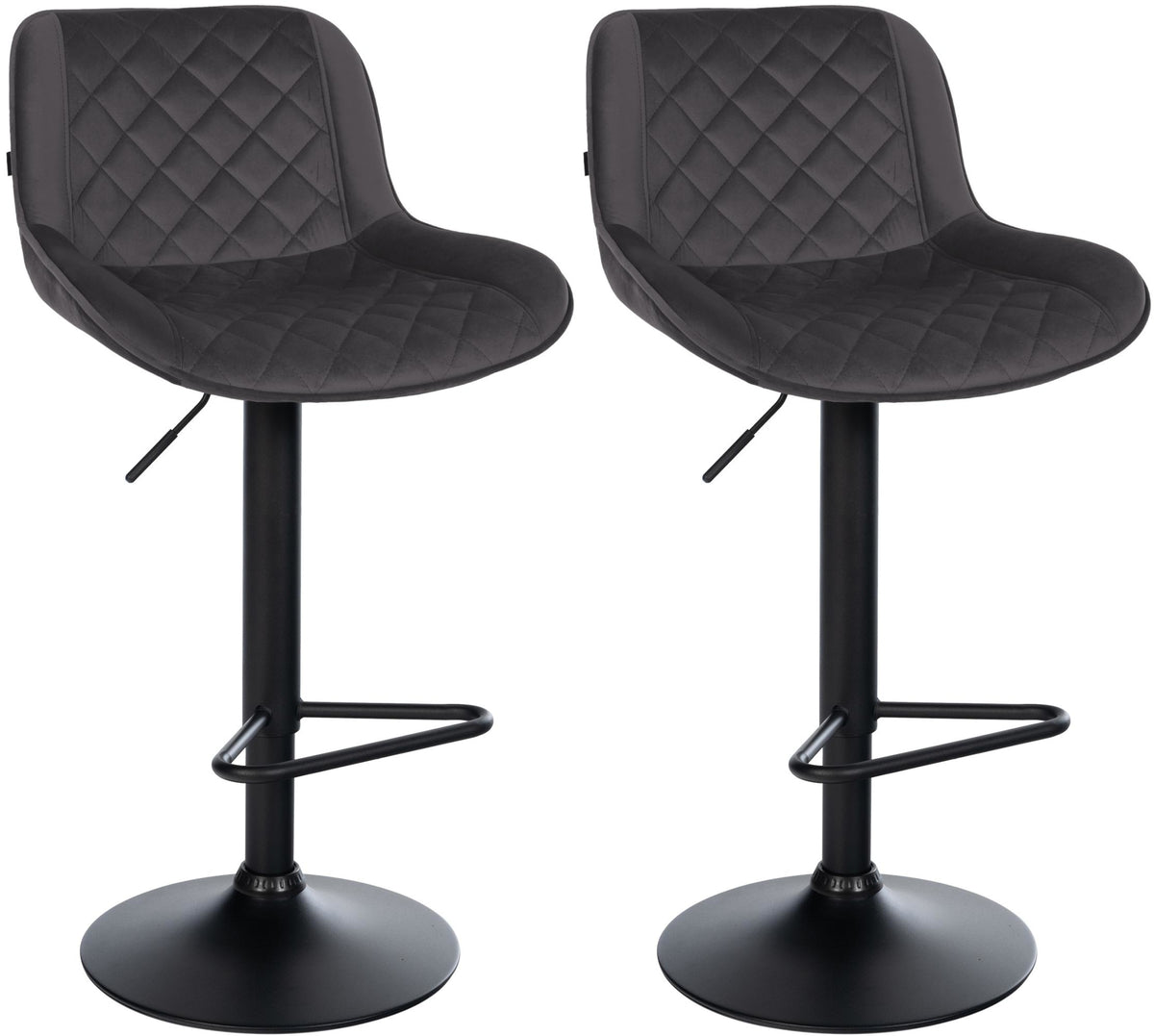 CLP 2er Set Barhocker Kasson Samt – Produktabbildung 9