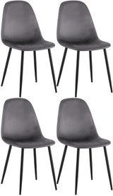 CLP 4er Set Esszimmerstühle Napier Samt – Produktabbildung 8