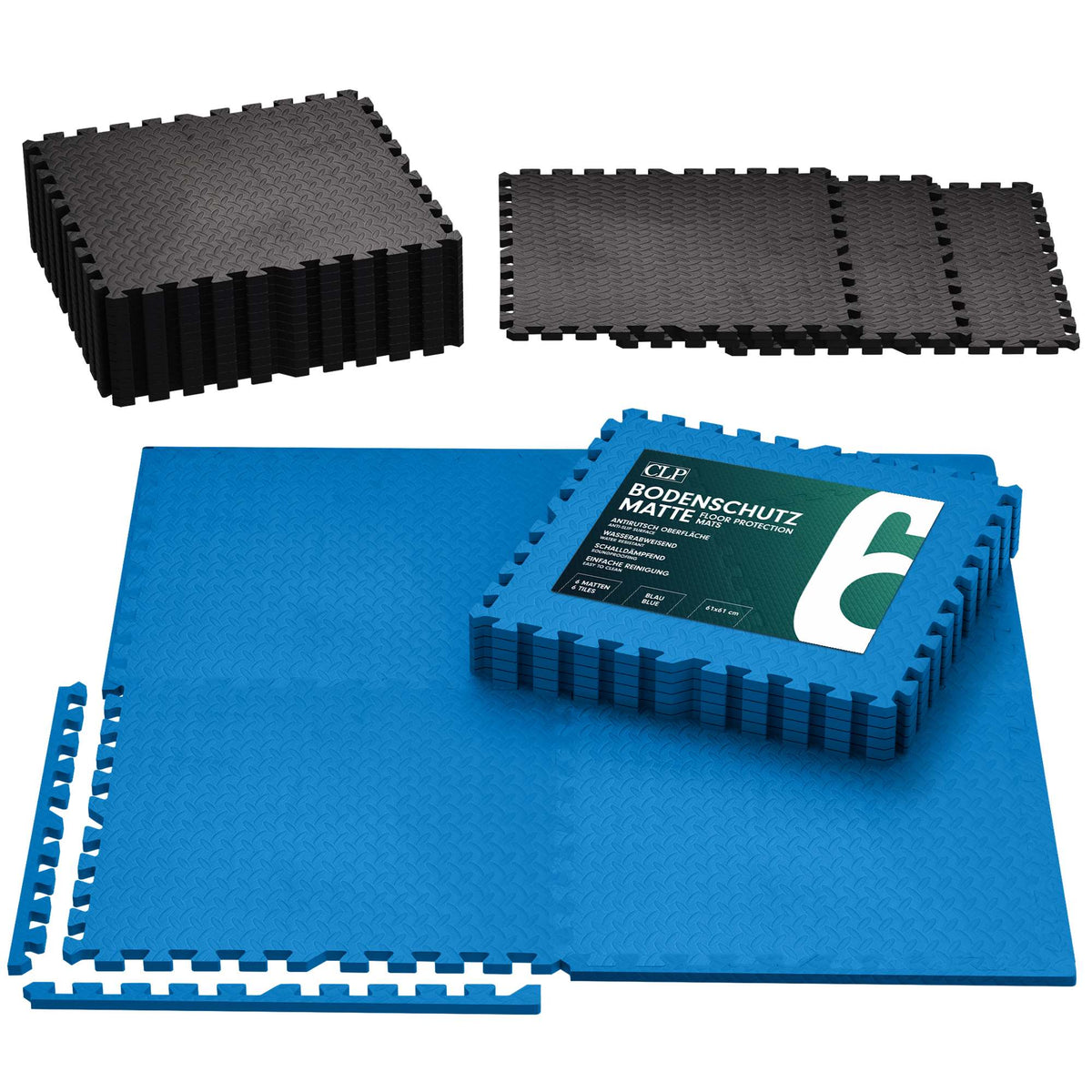 CLP 6er Bodenschutzmatte 61x61 – Produktabbildung 2