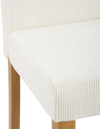 CLP 2er Set Esszimmerstuhl Ina Cord antik hell – Produktabbildung 6