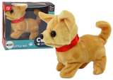LEAN Toys Plüsch Interaktives Hundetier Beige
