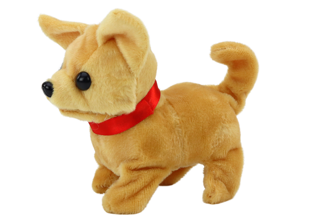 LEAN Toys Plüsch Interaktives Hundetier Beige – Produktabbildung 3