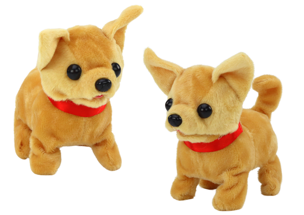 LEAN Toys Plüsch Interaktives Hundetier Beige – Produktabbildung 2