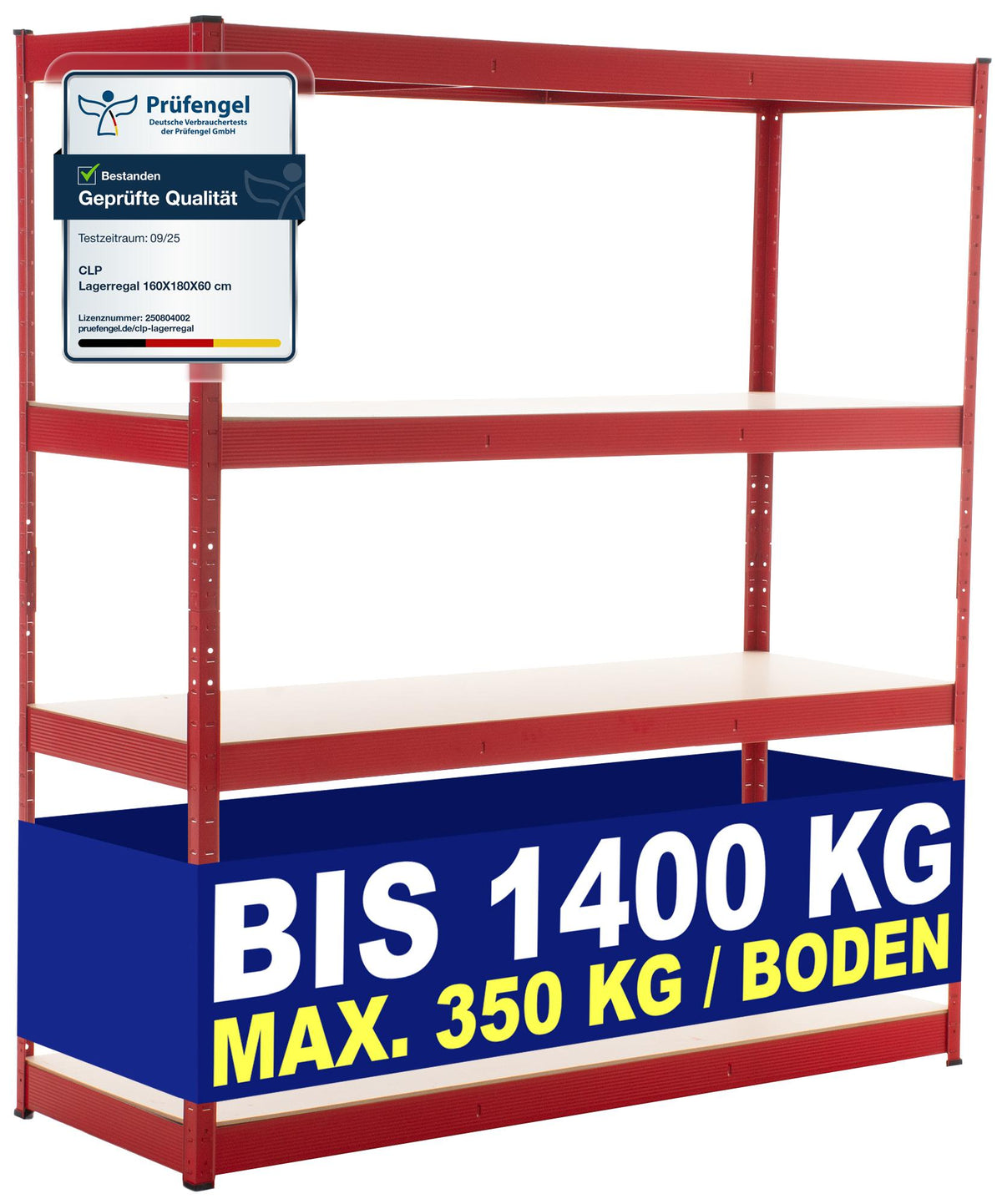 CLP Lagerregal 160x60x180 cm