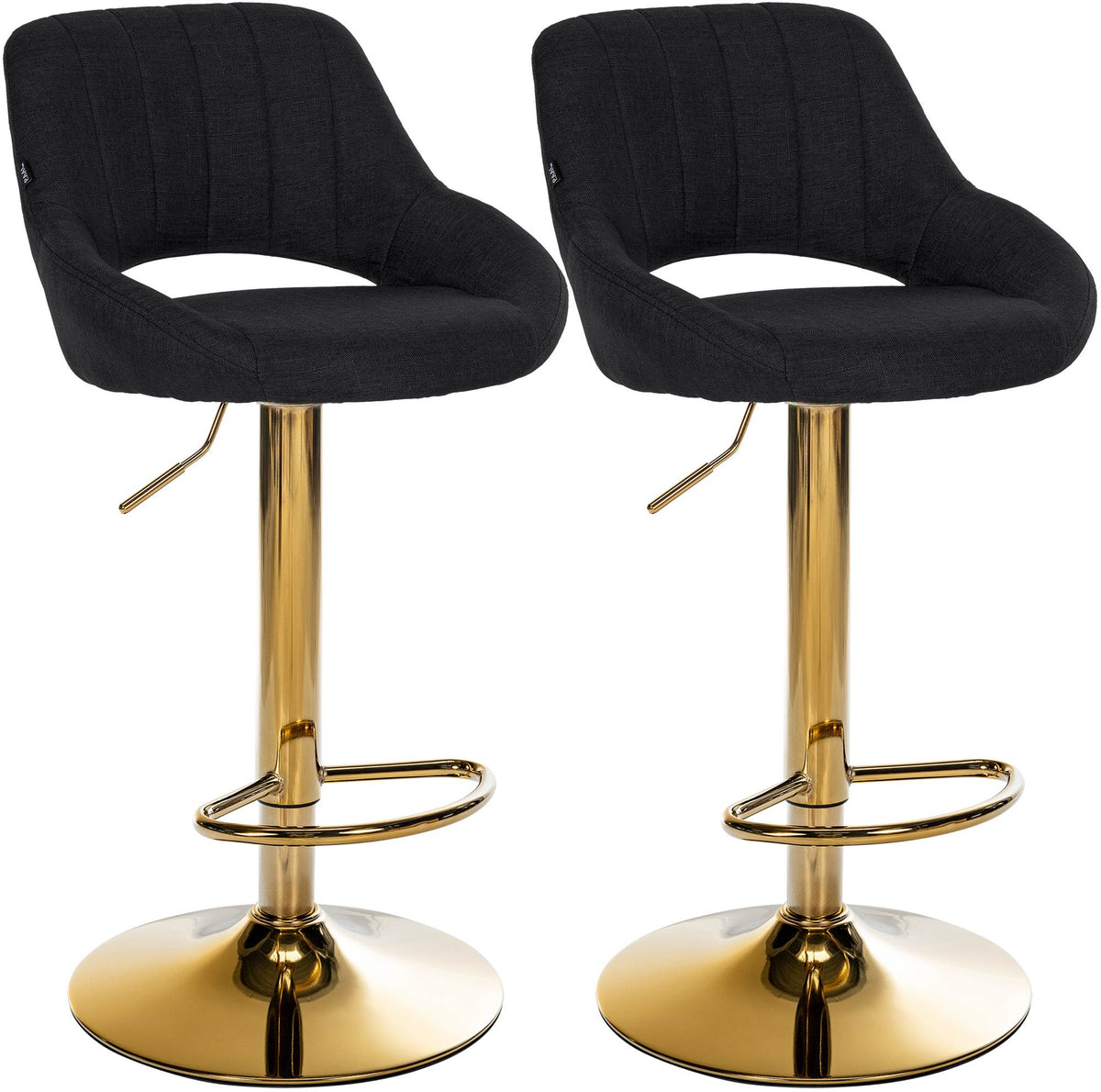CLP 2er Set Barhocker Milet Stoff G