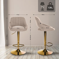 CLP 2er Set Barhocker Milet Stoff G – Produktabbildung 9