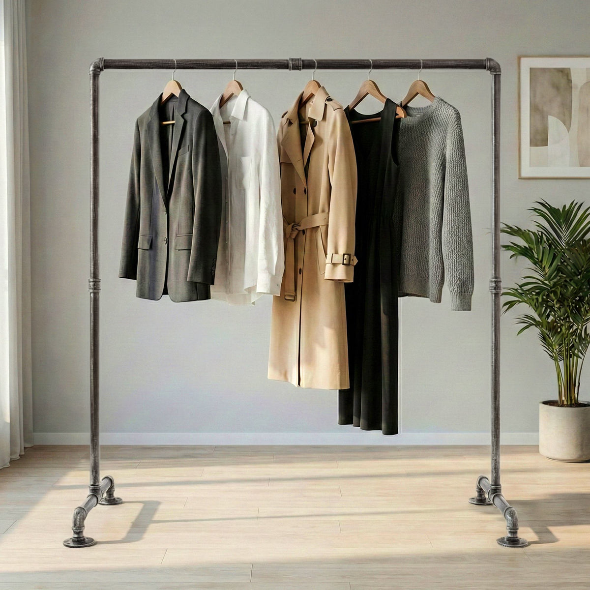 CLP Kleiderständer Jersey 55x150x150 – Produktabbildung 4