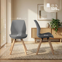 CLP 2er Set Stuhl Luna Kunstleder – Produktabbildung 2