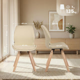 CLP 2er Set Stuhl Luna Stoff – Produktabbildung 2
