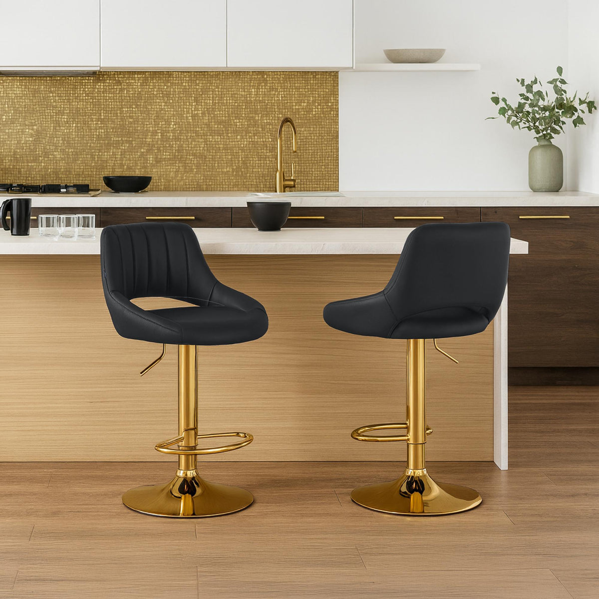 CLP Barhocker Milet Kunstleder gold – Produktabbildung 3