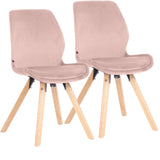 CLP 2er Set Stuhl Luna Samt