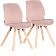 CLP 2er Set Stuhl Luna Samt